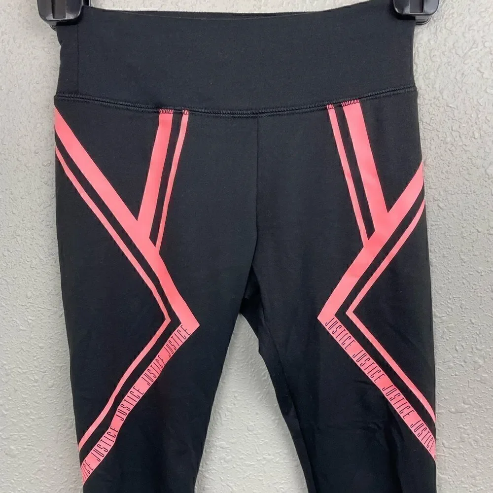 Justice Active Leggings Size 6/7 EUC